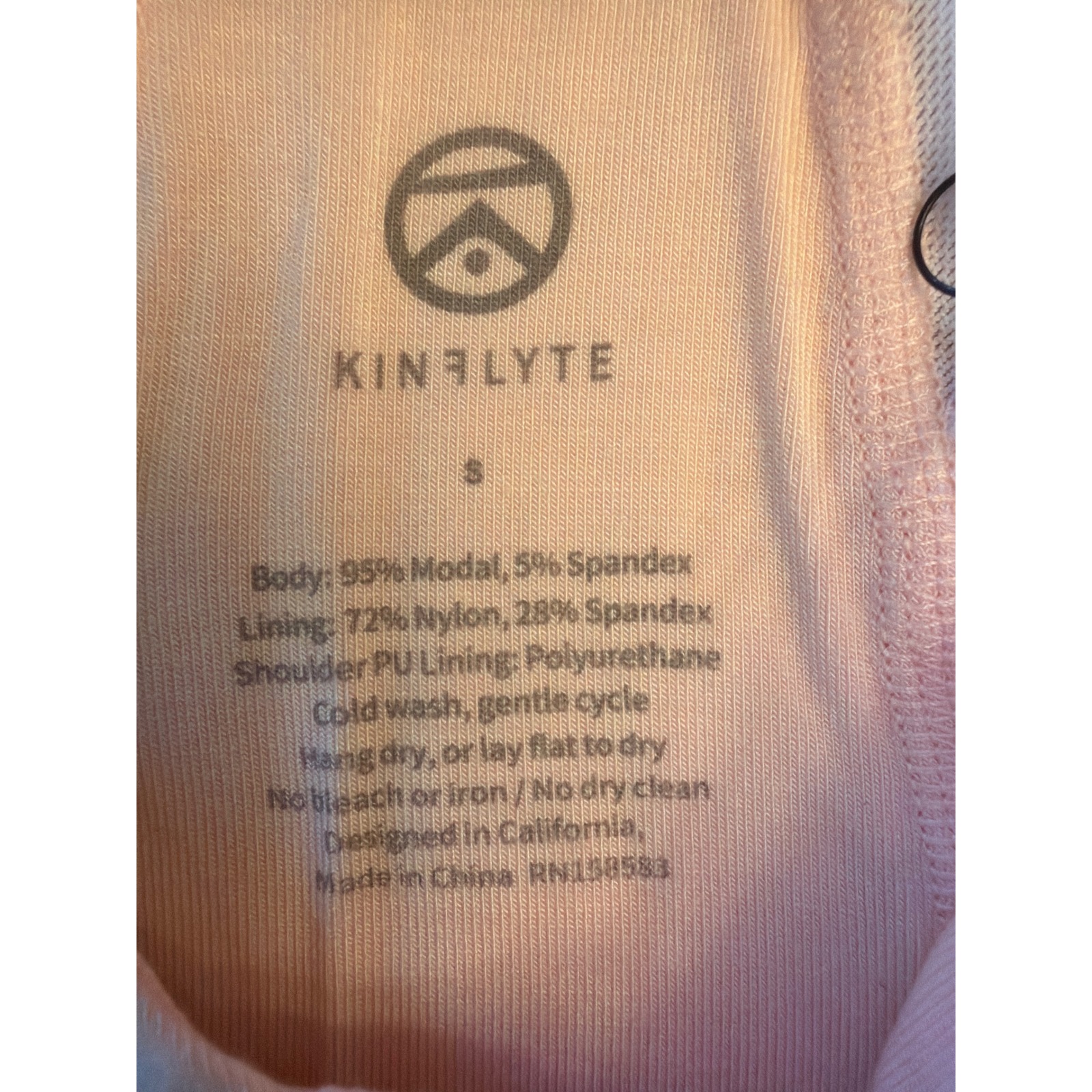 Kinflyte Bra Pink Posture Correcting Wireless Modal Blend Activewear Small Nwt — image 3 of 4